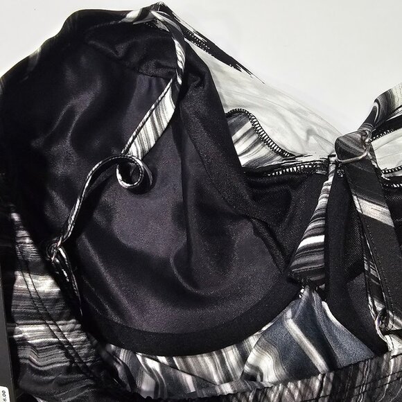 Miraclesuit Love Knot Printed DD Underwire Tankini Top - Warp Speed - Picture 10 of 11